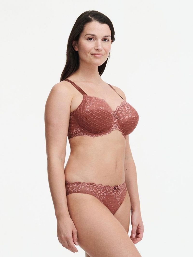 Chantelle Rive Gauche Full Coverage Unlined Bras Amber/English Rose | USA 1494GLQ