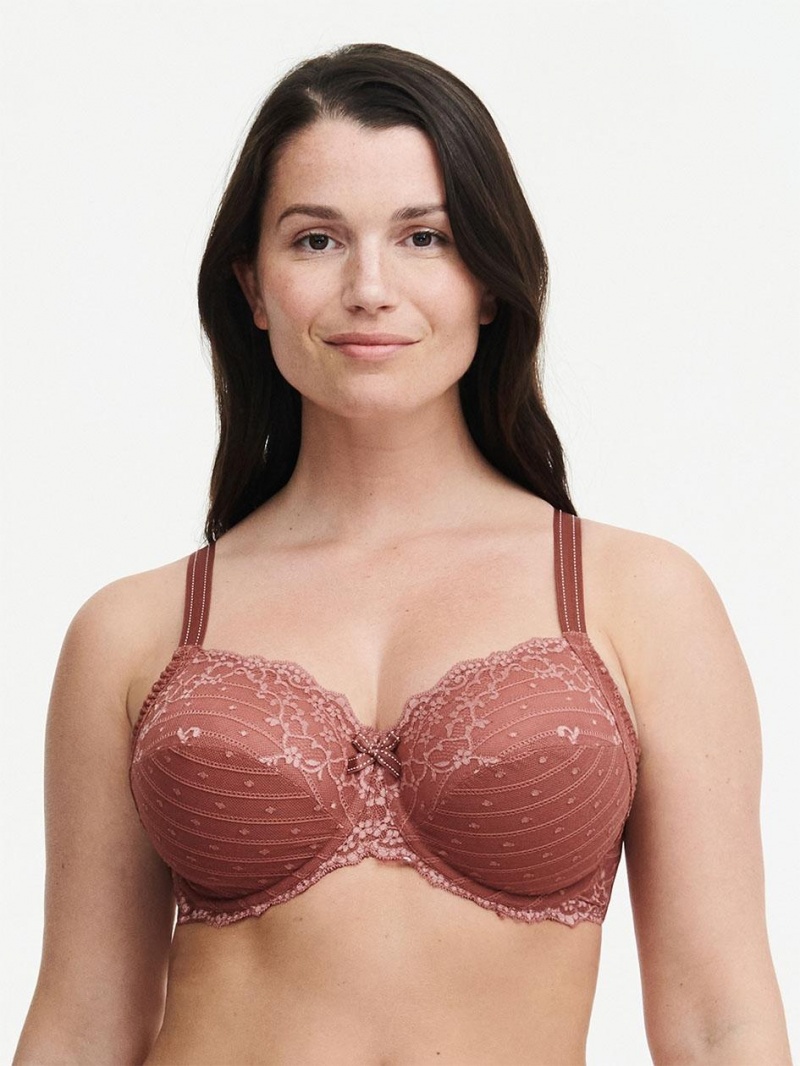 Chantelle Rive Gauche Full Coverage Unlined Bras Amber/English Rose | USA 1494GLQ