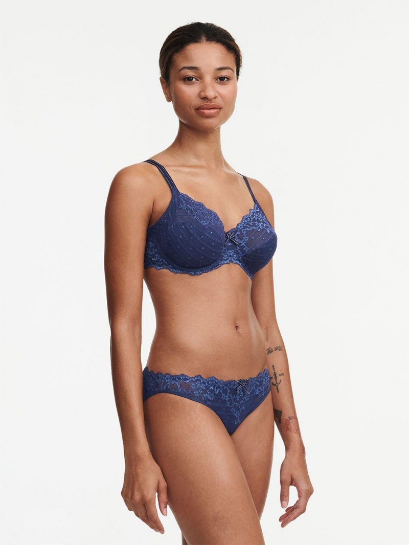 Chantelle Rive Gauche Full Coverage Unlined Bras Blue Danube/Mist | USA 1594APV