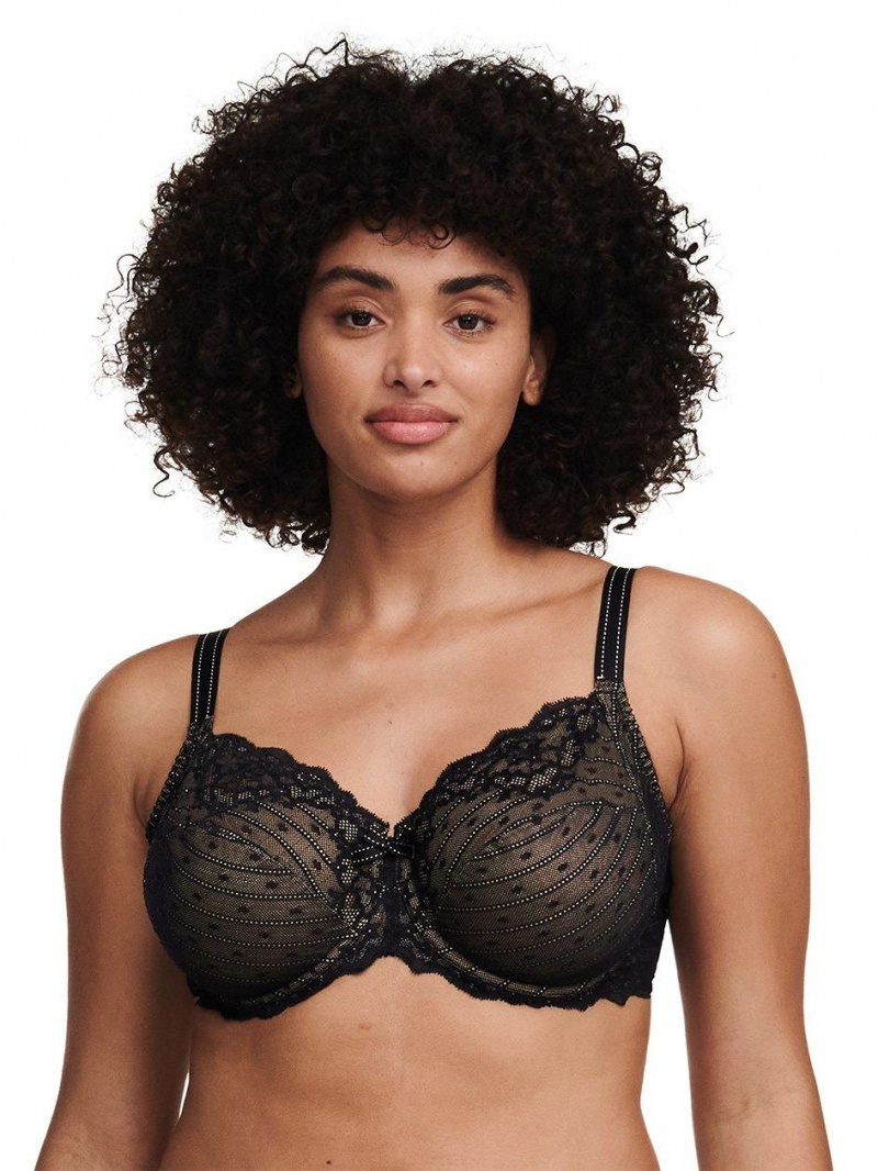 Chantelle Rive Gauche Full Coverage Unlined Bras Black | USA 1624GLQ