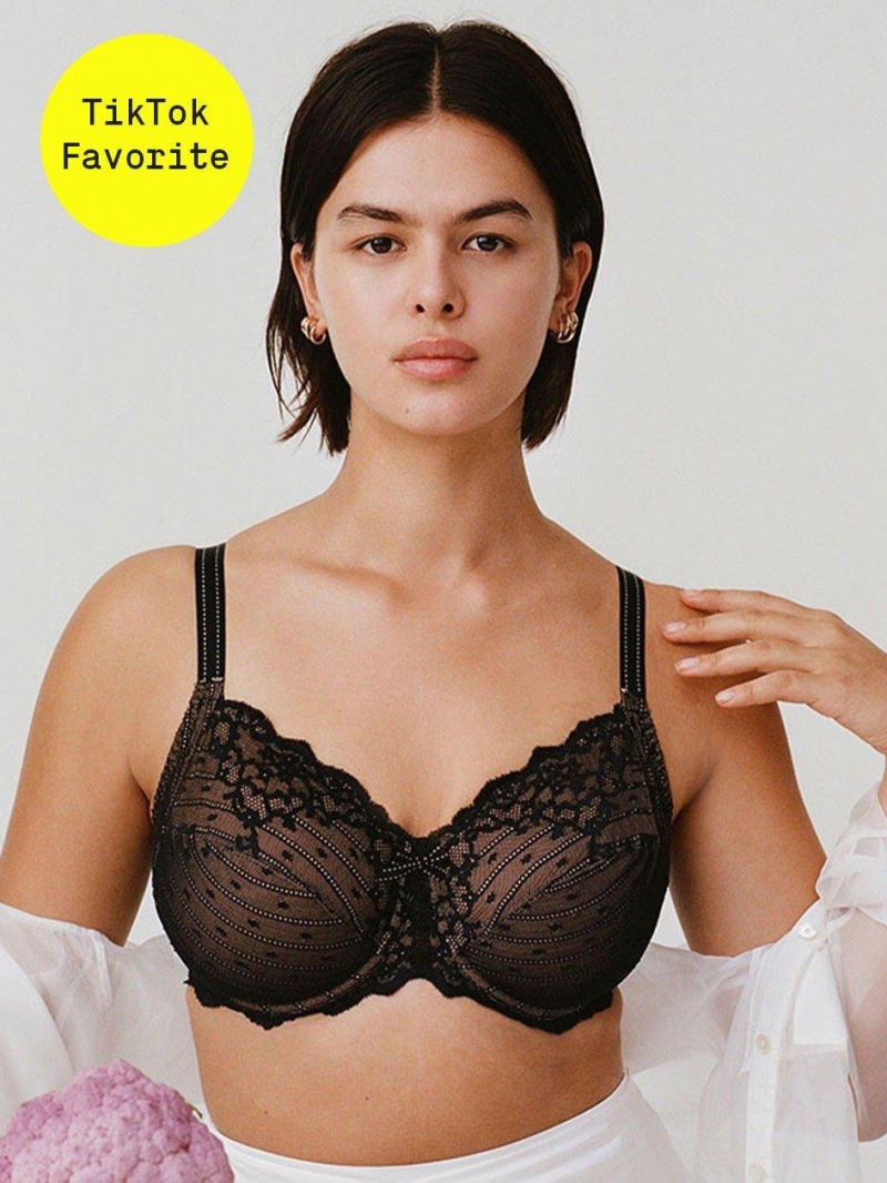 Chantelle Rive Gauche Full Coverage Unlined Bras Black | USA 1624GLQ