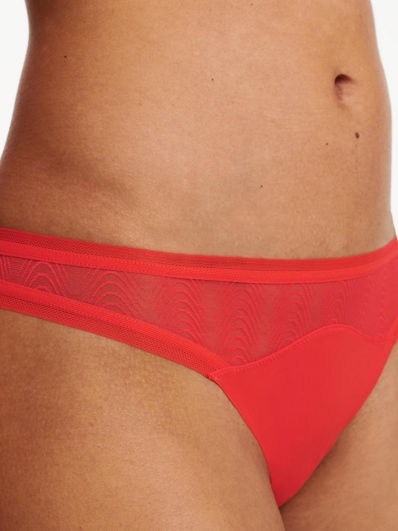 Chantelle Romane Tanga Panties Red Cocktail | USA 2495DNF