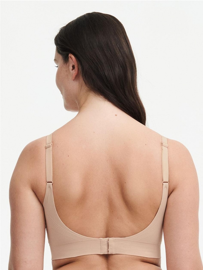 Chantelle Smooth Comfort Wireless Lift Bralette Shapewear Clay Nude | USA 2115SOB