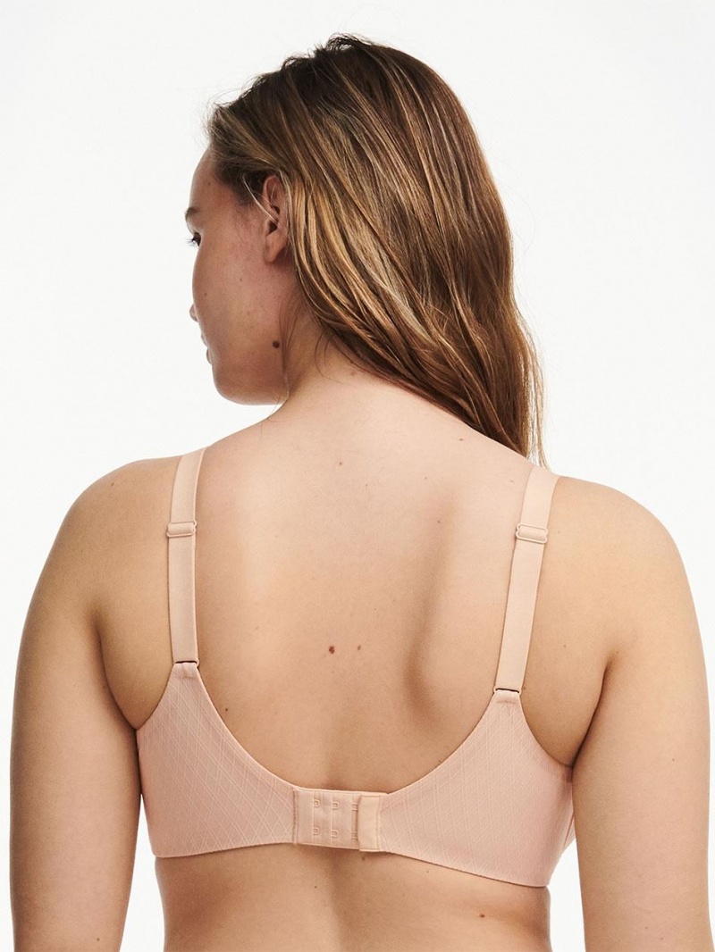 Chantelle Smooth Lines Back Smoothing Minimizer Bras Nude Blush | USA 1538UTL