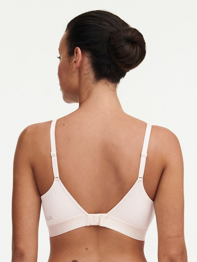 Chantelle Smooth Lines Back Smoothing Wireless Bras Talc | USA 1261HKW