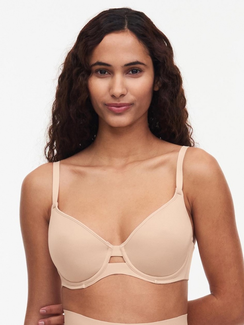 Chantelle Smooth Lines Smoothing Minimizer T-Shirt Bras Nude Blush | USA 1460UTL