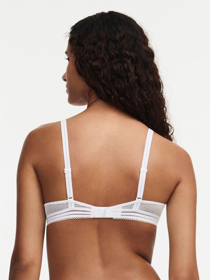 Chantelle Sofie Lace Lightweight Plunge, Passionata designed by CL Bras White | USA 2222GLQ