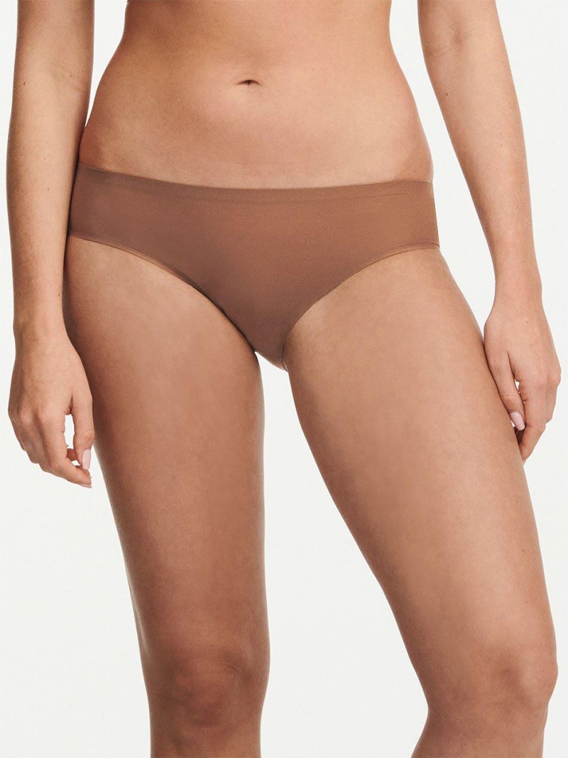 Chantelle SoftStretch Bikini Panties Cocoa Brown | USA 1875YUK