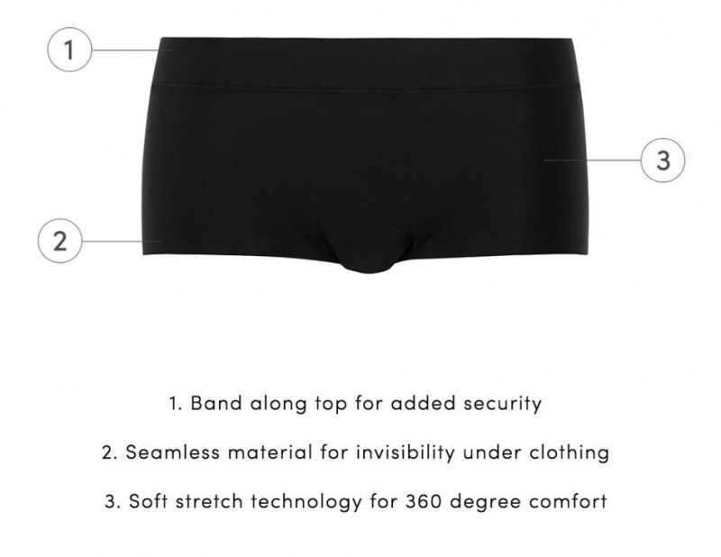 Chantelle SoftStretch Boyshort Panties Black | USA 1874TVJ