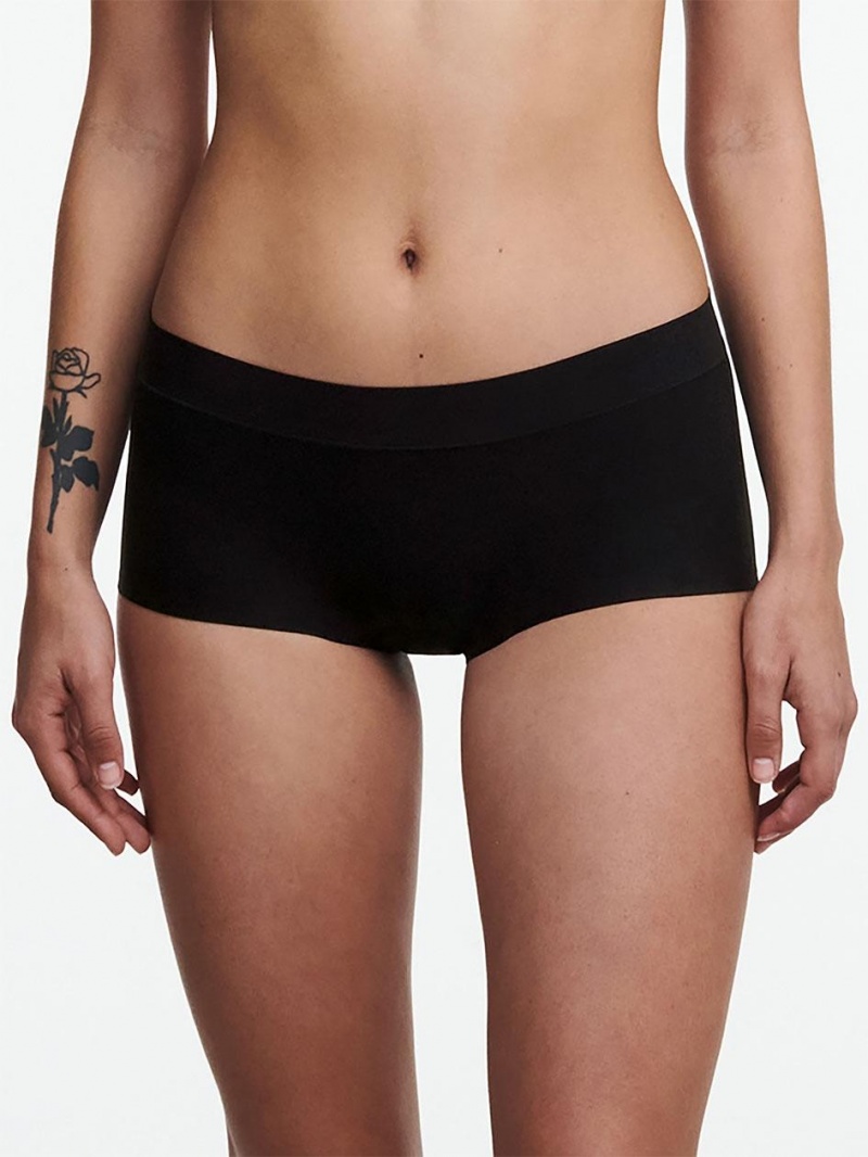 Chantelle SoftStretch Boyshort Panties Black | USA 1874TVJ