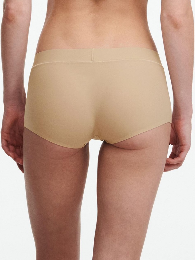 Chantelle SoftStretch Boyshort Panties Nude Sand | USA 2014GLQ