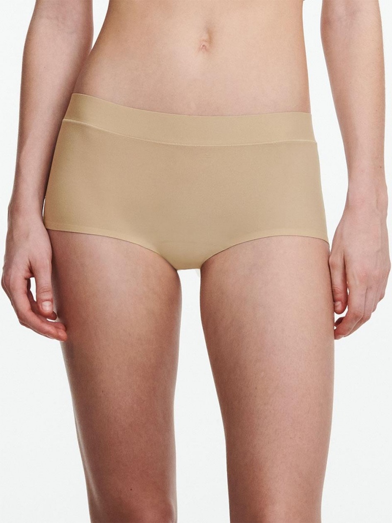 Chantelle SoftStretch Boyshort Panties Nude Sand | USA 2014GLQ