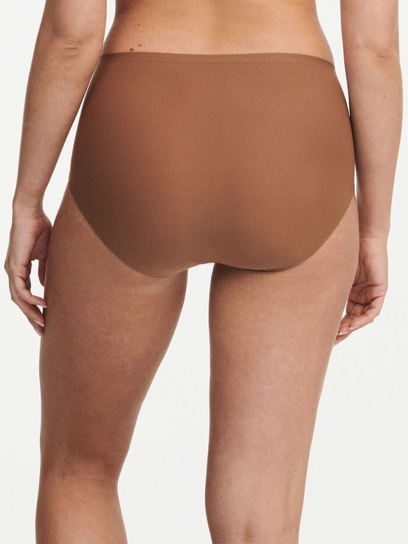 Chantelle SoftStretch Brief Panties Cocoa Brown | USA 1948QZD