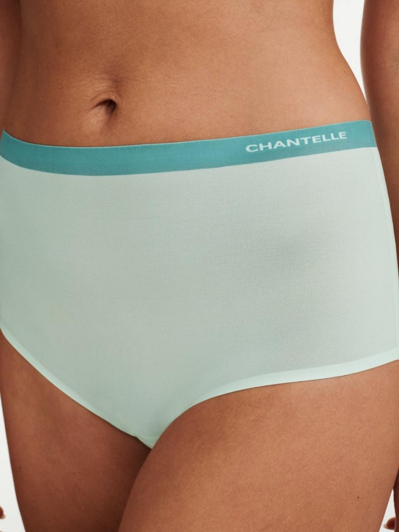 Chantelle SoftStretch Brief Panties Green Lily/Trellis | USA 1993ZGY