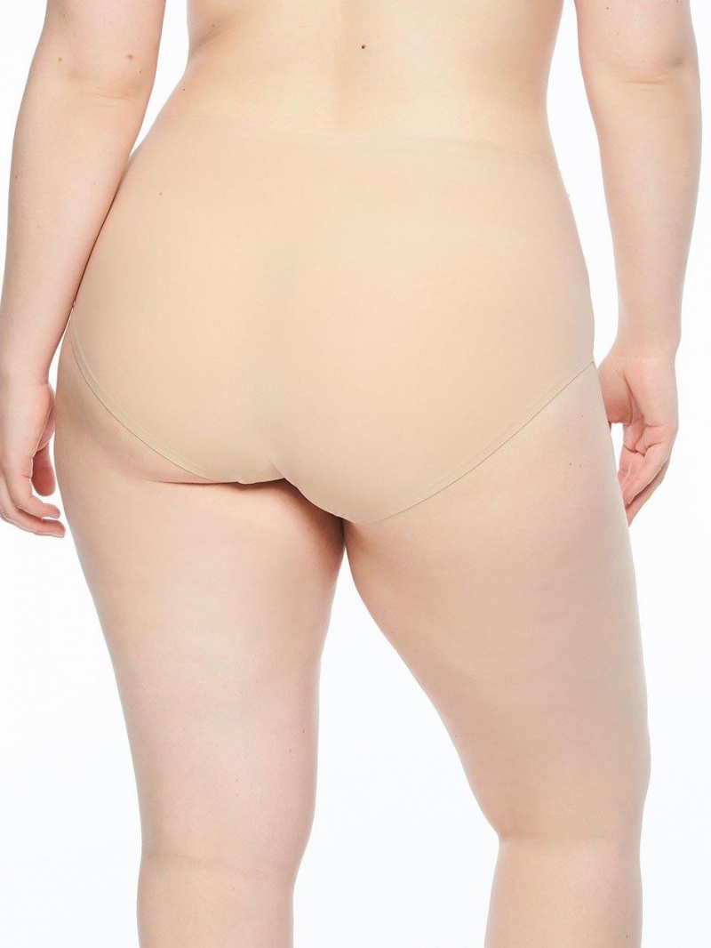 Chantelle SoftStretch Full Brief (1X-4X) Panties Nude Sand | USA 1957PQC