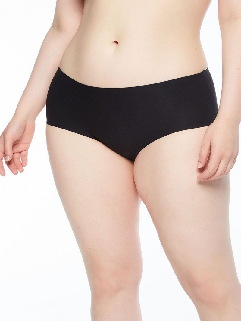 Chantelle SoftStretch Full Hipster (1X-4X) Panties Black | USA 1717RWH