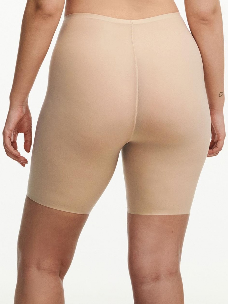 Chantelle SoftStretch High Waist Mid-Thigh Short Shapewear Nude Sand | USA 2096LHT