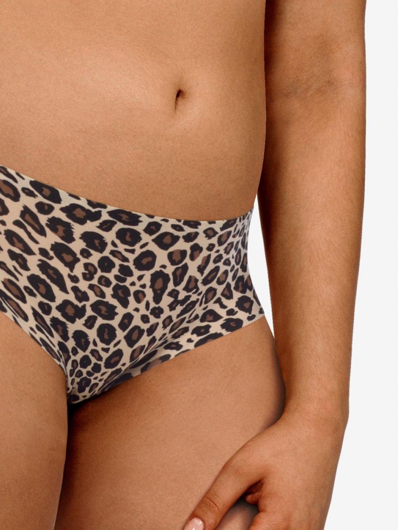 Chantelle SoftStretch Hipster Panties Leopard Nude | USA 2004TVJ