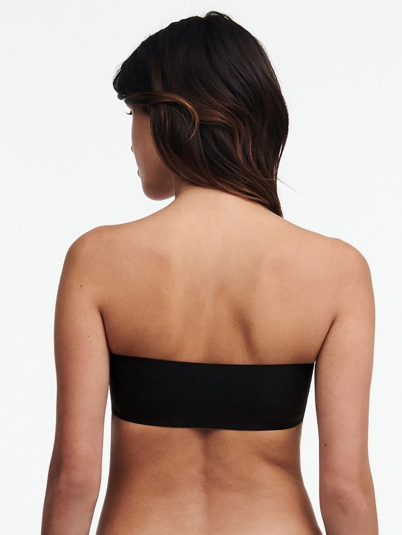 Chantelle SoftStretch Padded Bandeau Bras Black | USA 1038QZD