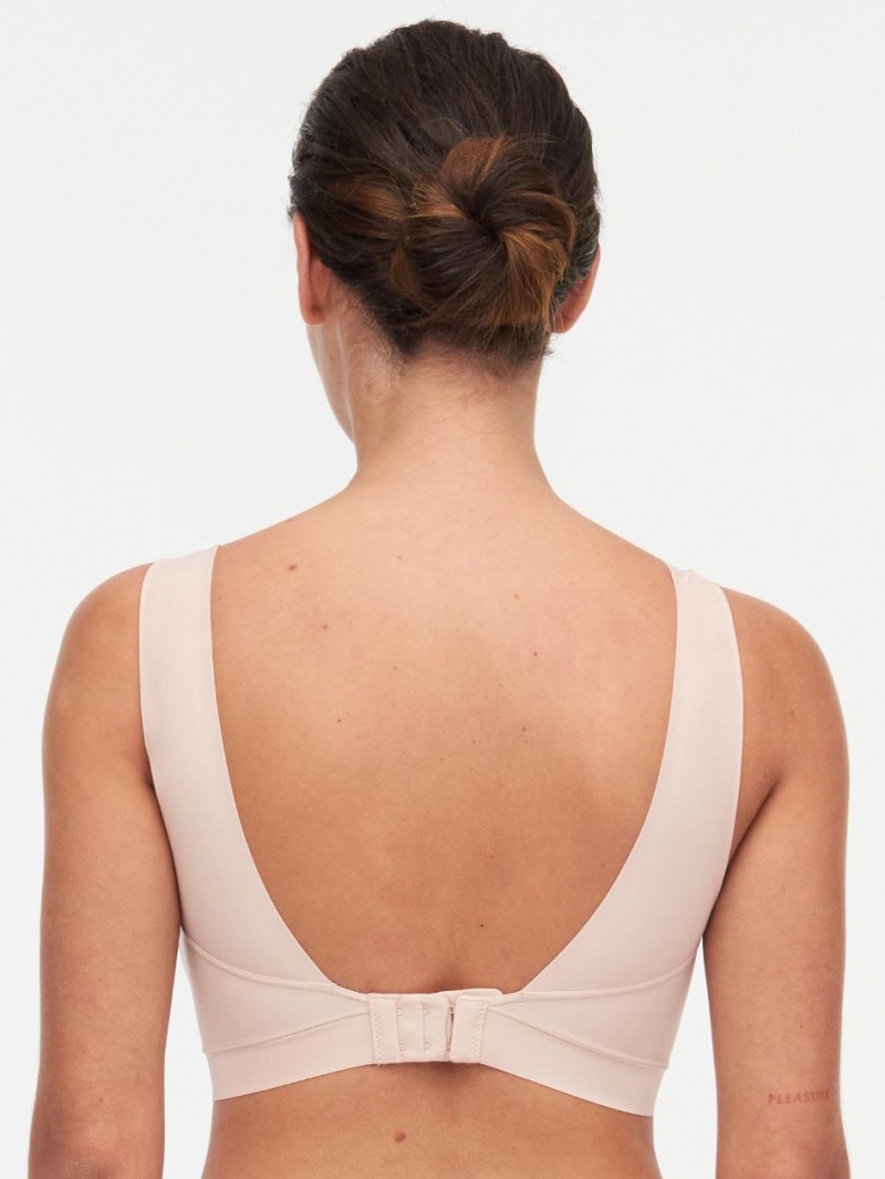 Chantelle SoftStretch Padded Top with Hook and Eye Bras Nude Blush | USA 1082LHT