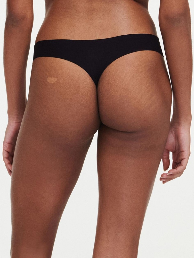 Chantelle SoftStretch Thong Panties Black | USA 2089SOB