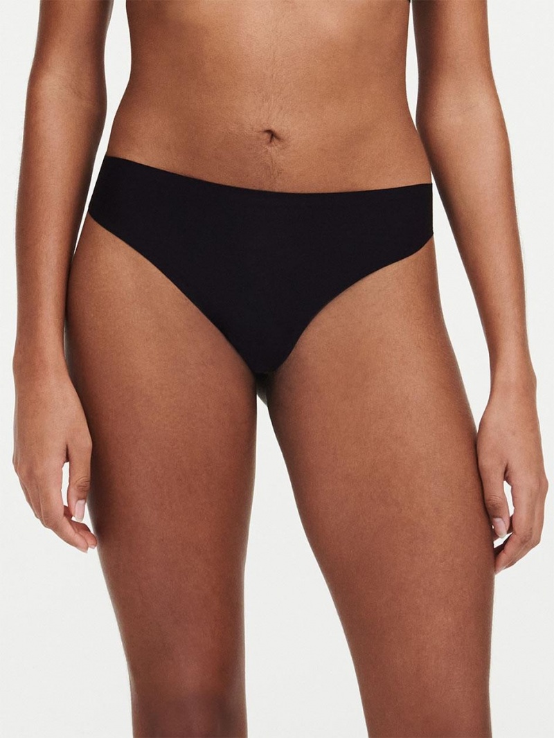 Chantelle SoftStretch Thong Panties Black | USA 2089SOB