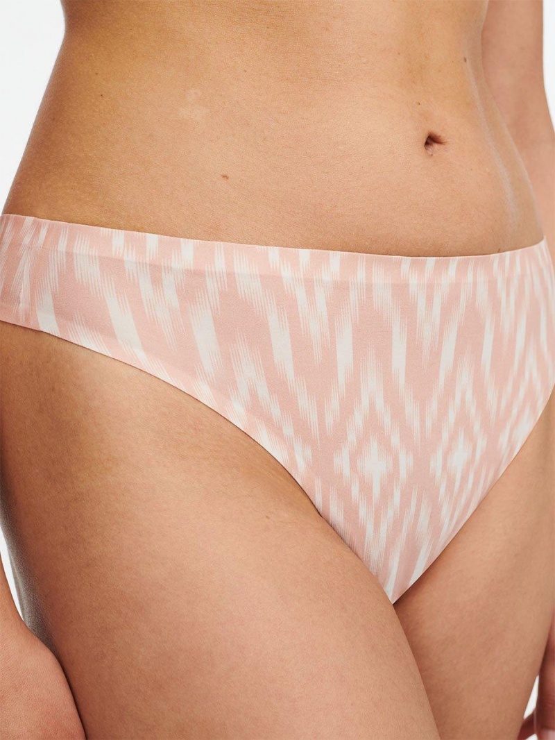 Chantelle SoftStretch Thong Panties Ikat Print | USA 1967ZGY