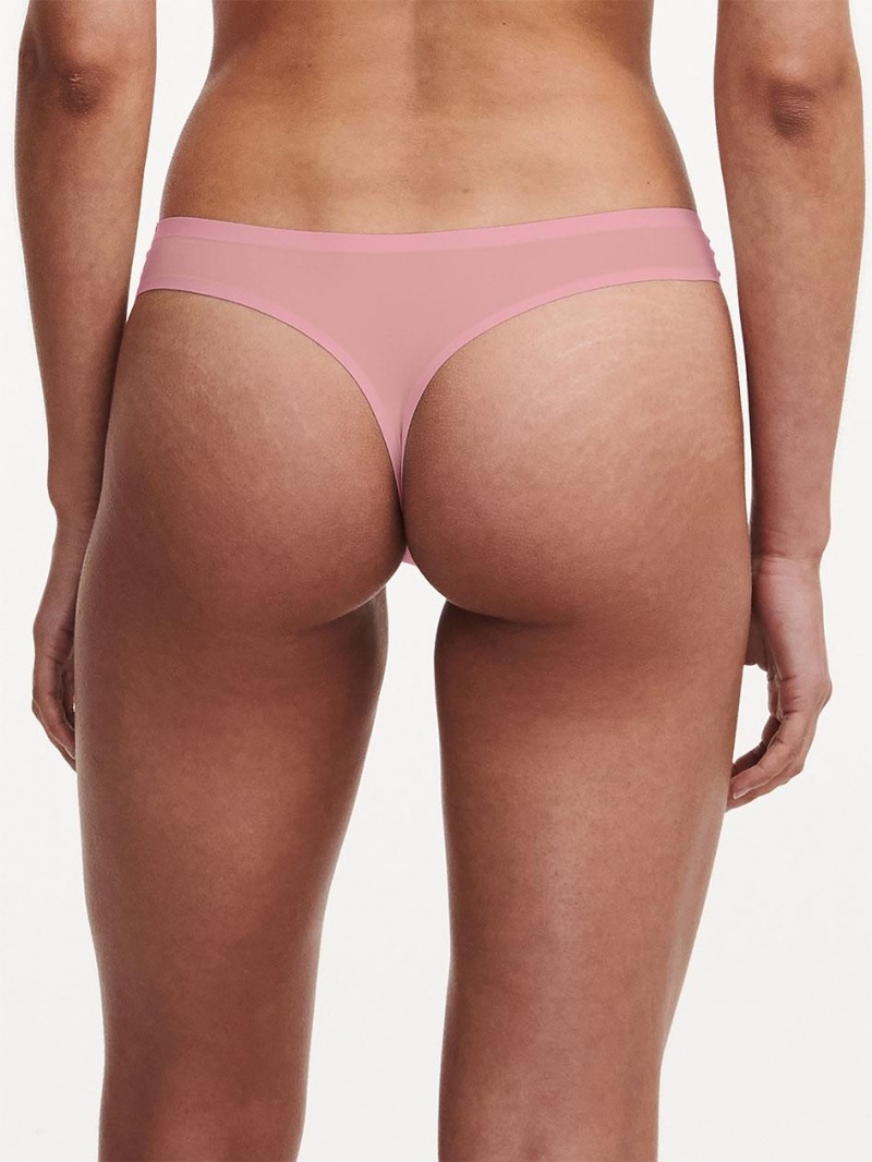 Chantelle SoftStretch Thong Panties Tomboy Pink | USA 2028EXG