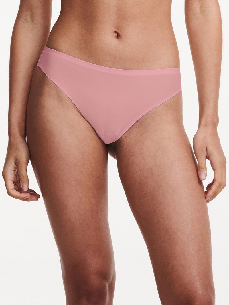 Chantelle SoftStretch Thong Panties Tomboy Pink | USA 2028EXG