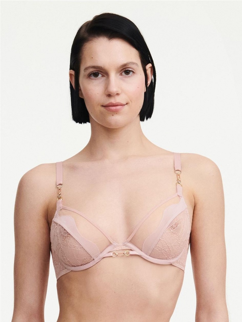 Chantelle Spark Lace Unlined Underwire Bras English Rose | USA 2203CEI