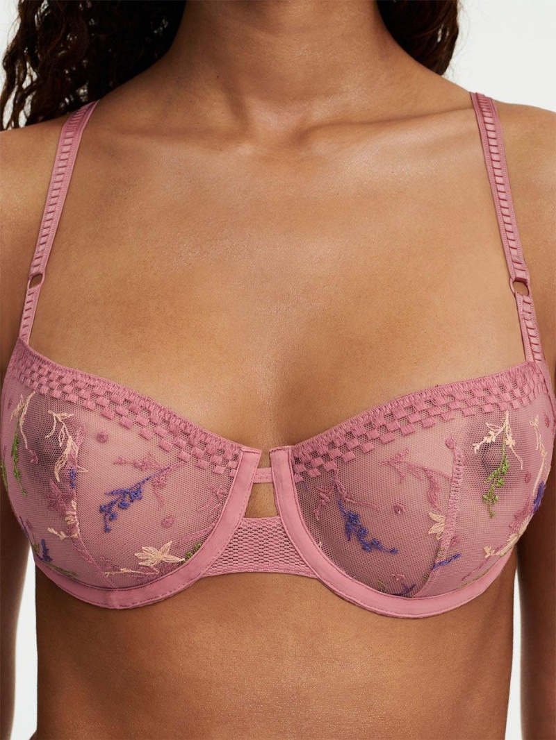 Chantelle Suzy Lace Unlined Demi, Passionata designed by CL Bras Rosewood Multico | USA 2164ORX