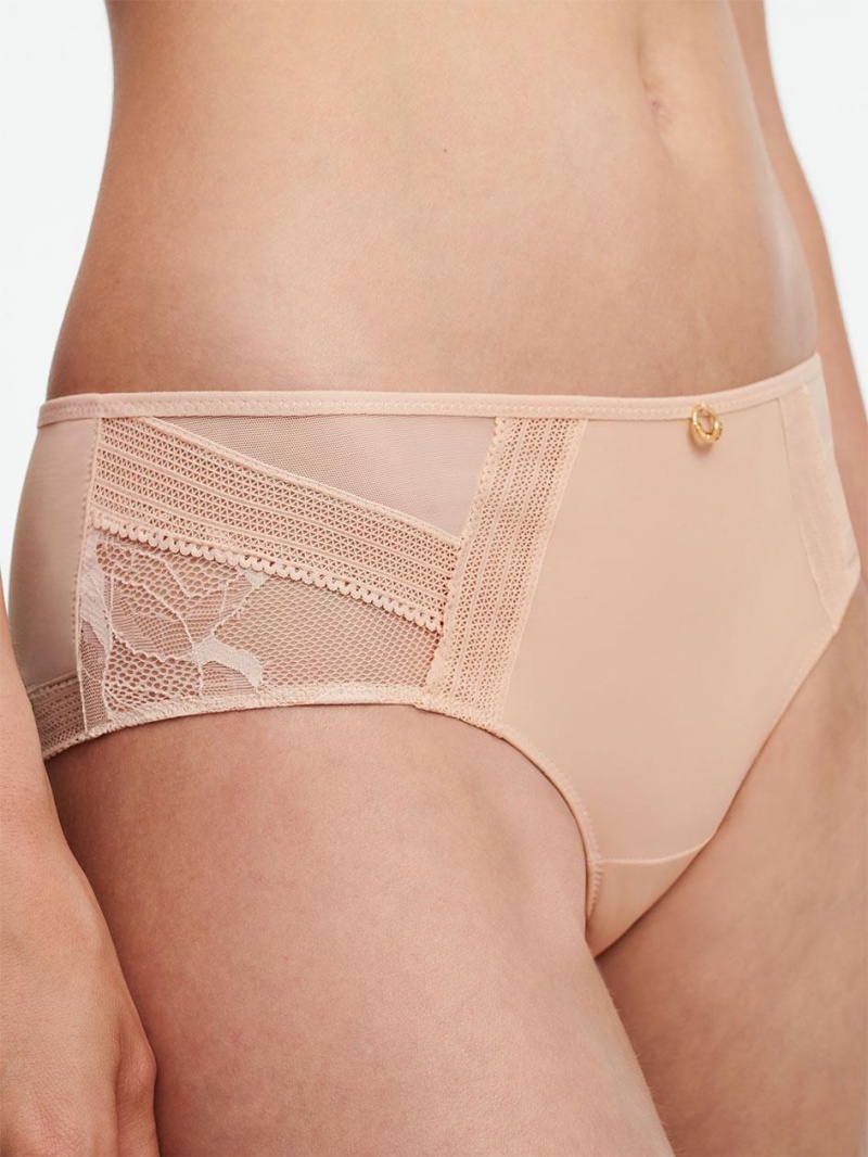 Chantelle True Lace Hipster Panties Nude Blush | USA 2451TVC