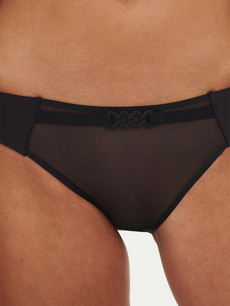 Chantelle Xplicit Bikini Panties Black | USA 2409XFY