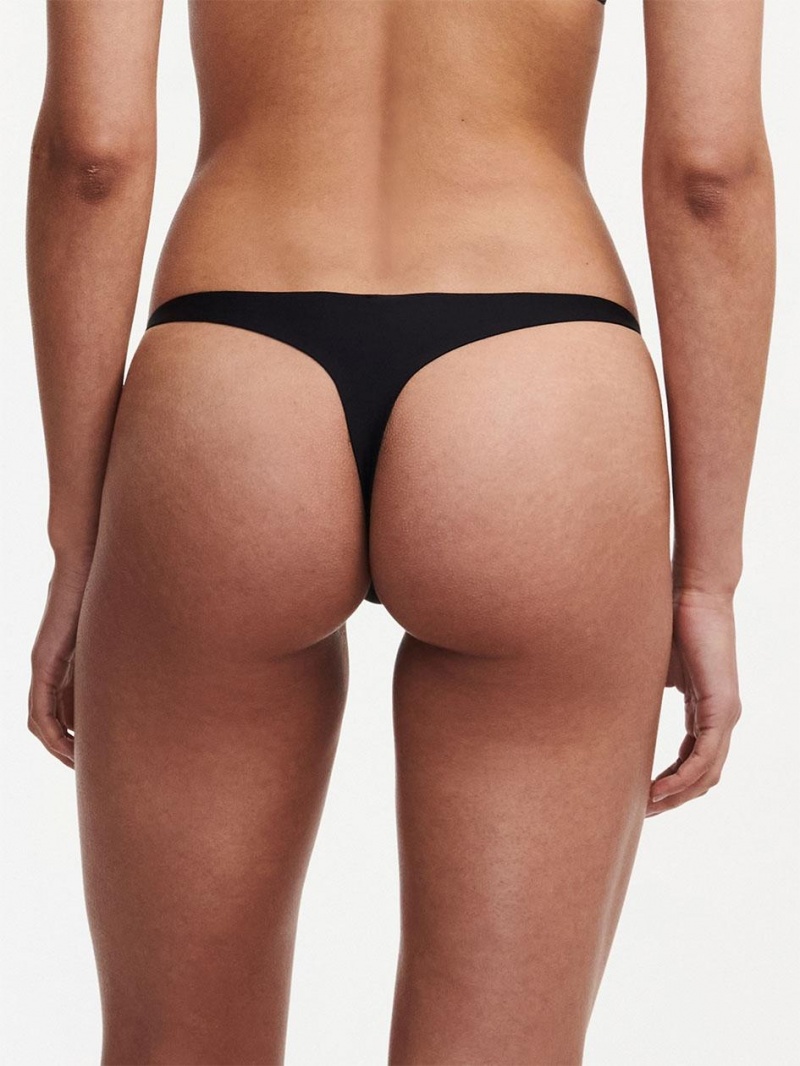 Chantelle Xplicit Thong Panties Black | USA 2390FMD