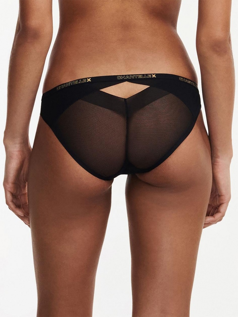 Chantelle Xpose Brief Panties Black | USA 2404MAQ