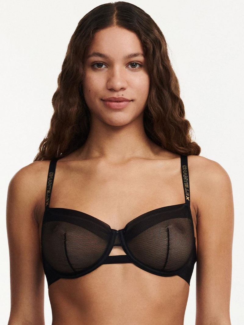 Chantelle Xpose Demi Bras Black | USA 1310DNN