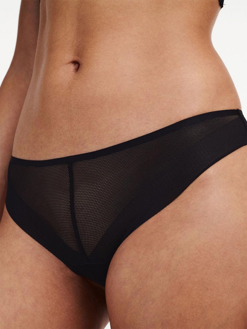 Chantelle Xpose Tanga Panties Black | USA 2401EXB