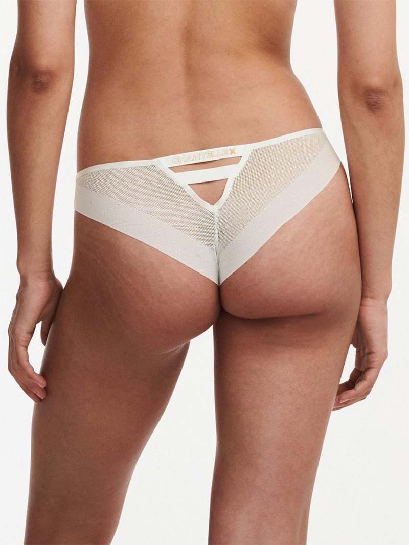 Chantelle Xpose Tanga Panties Milk | USA 2402WYN