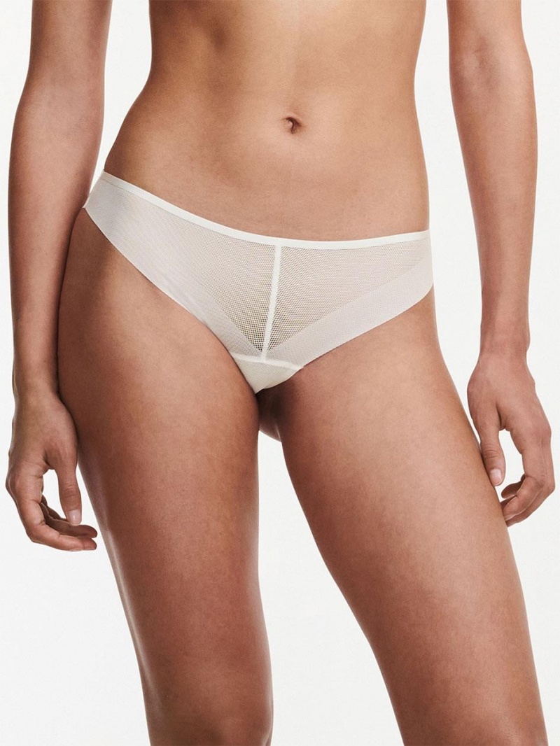 Chantelle Xpose Tanga Panties Milk | USA 2402WYN