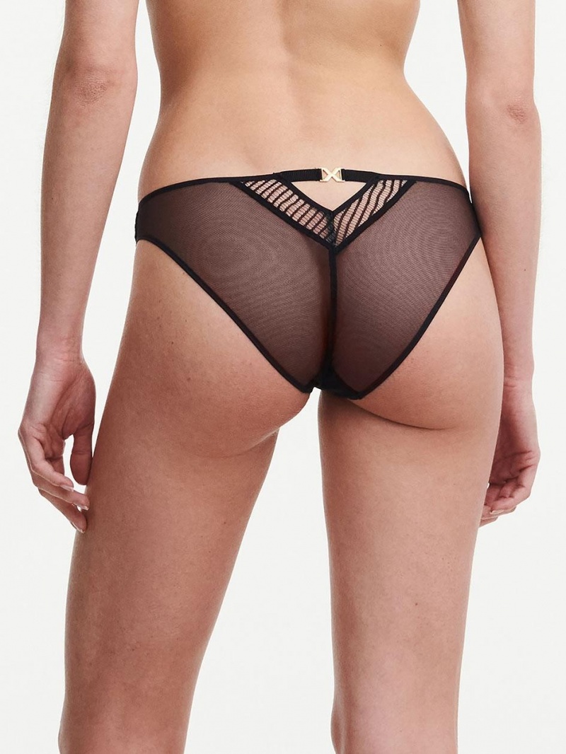 Chantelle tXture Brief Panties Black | USA 2497APH