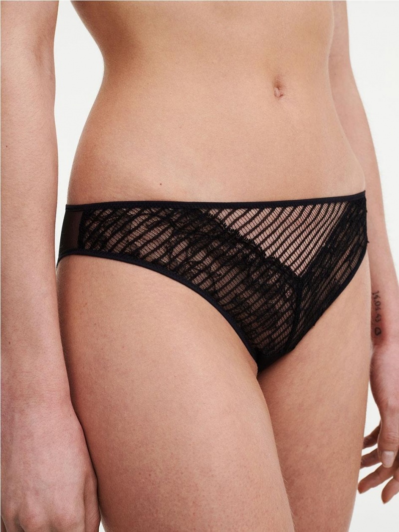 Chantelle tXture Brief Panties Black | USA 2497APH