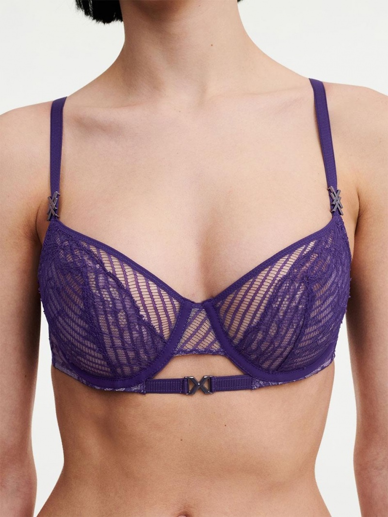 Chantelle tXture Demi Bras Club Purple | USA 2304LHT