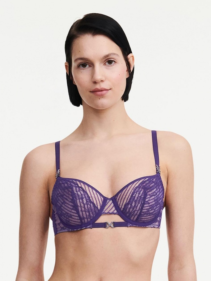 Chantelle tXture Demi Bras Club Purple | USA 2304LHT